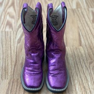 Toddler Western / Cowboy Boots - Metallic Purple